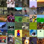A collage of various video game scenes showcasing different genres and gameplay styles.